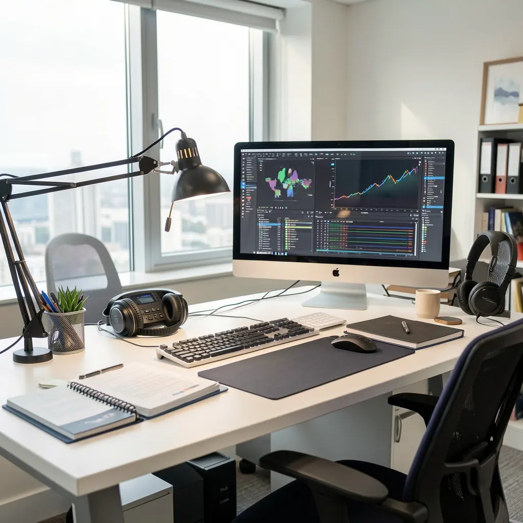 Professional workspace and equipment